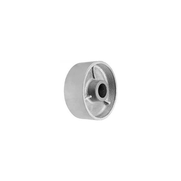 5"x2" GRAY IRON SEMI STEEL WHEEL, 1,000 LBS CAPACITY